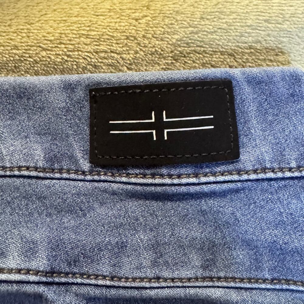 Liverpool High Rise Ankle Skinny Jeans Raw Hem Double Button Stretch 16W - Picture 12 of 12